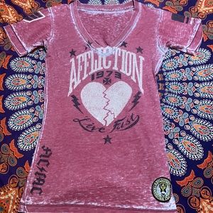 Live Fast Dark Pink Shirt!